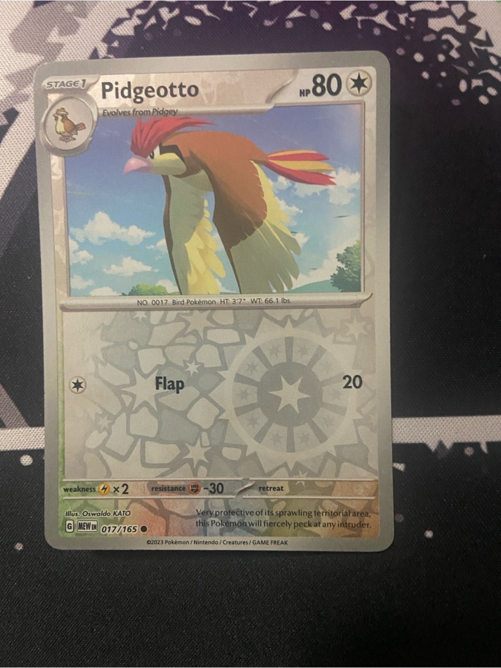 Pidgeotto(Card Number 017/165) Rev holo 151